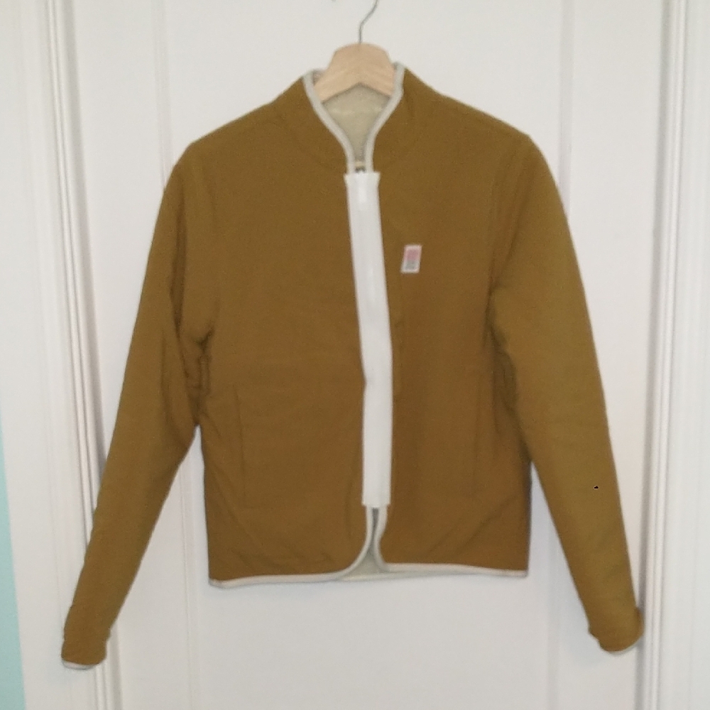 Topo Designs Tan Jacket with White Accent
